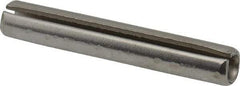 Made in USA - 5/16" Diam x 2" Long Slotted Spring Pin - Grade 420 Stainless Steel, Bright Finish - Americas Industrial Supply