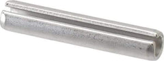 Made in USA - 3/8" Diam x 2" Long Slotted Spring Pin - Grade 420 Stainless Steel, Bright Finish - Americas Industrial Supply