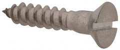 Value Collection - #10, 1" OAL, Slotted Drive, Flat Head Wood Screw - Americas Industrial Supply