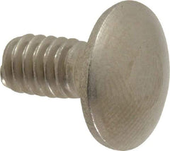 Value Collection - 1/4-20 UNC 1/2" Length Under Head, Standard Square Neck, Carriage Bolt - 18-8 Stainless Steel, Uncoated - Americas Industrial Supply