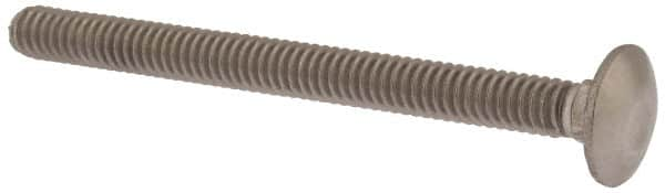 Value Collection - 1/4-20 UNC 3" Length Under Head, Standard Square Neck, Carriage Bolt - 18-8 Stainless Steel, Uncoated - Americas Industrial Supply