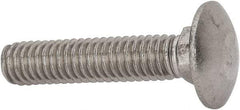 Value Collection - 5/16-18 UNC 1-1/2" Length Under Head, Standard Square Neck, Carriage Bolt - 18-8 Stainless Steel, Uncoated - Americas Industrial Supply