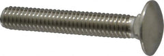 Value Collection - 5/16-18 UNC 2" Length Under Head, Standard Square Neck, Carriage Bolt - 18-8 Stainless Steel, Uncoated - Americas Industrial Supply