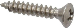 Value Collection - #4 Oval Head Phillips Sheet Metal Screw - Stainless Steel, 5/8" OAL, Grade 18-8 - Americas Industrial Supply