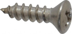 Value Collection - #8 Oval Head Phillips Sheet Metal Screw - Stainless Steel, 5/8" OAL, Grade 18-8 - Americas Industrial Supply