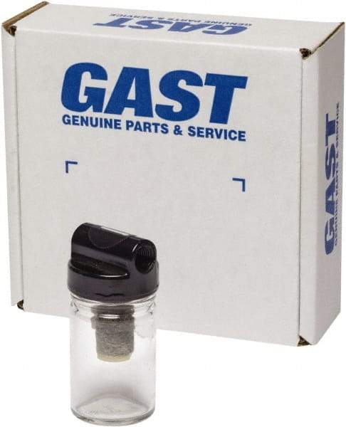 Gast - 2 oz Air Compressor Filter/Muffler Assembly - 3 Piece, Use with Gast 1HAB/0211 Rotary Vane Units - Americas Industrial Supply