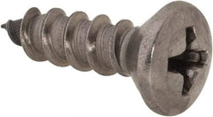 Value Collection - #10 Oval Head Phillips Sheet Metal Screw - Stainless Steel, 5/8" OAL, Grade 18-8 - Americas Industrial Supply
