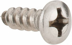 Value Collection - #12 Oval Head Phillips Sheet Metal Screw - Stainless Steel, 3/4" OAL, Grade 18-8 - Americas Industrial Supply