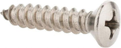 Value Collection - #14 Oval Head Phillips Sheet Metal Screw - Stainless Steel, 1-1/4" OAL, Grade 18-8 - Americas Industrial Supply