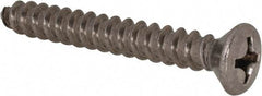 Value Collection - #14 Oval Head Phillips Sheet Metal Screw - Stainless Steel, 2" OAL, Grade 18-8 - Americas Industrial Supply
