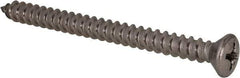 Value Collection - #14 Oval Head Phillips Sheet Metal Screw - Stainless Steel, 3" OAL, Grade 18-8 - Americas Industrial Supply