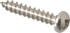 Value Collection - #6 Round Head Phillips Sheet Metal Screw - Stainless Steel, 3/4" Length Under Head, Grade 18-8 - Americas Industrial Supply