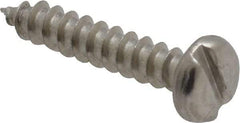 Value Collection - #6 Pan Head Slotted Sheet Metal Screw - Stainless Steel, 3/4" Length Under Head, Grade 18-8 - Americas Industrial Supply