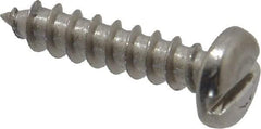 Value Collection - #8 Pan Head Slotted Sheet Metal Screw - Stainless Steel, 3/4" Length Under Head, Grade 18-8 - Americas Industrial Supply