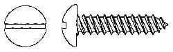 Value Collection - #8 Round Head Slotted Sheet Metal Screw - Stainless Steel, 1" Length Under Head, Grade 18-8 - Americas Industrial Supply