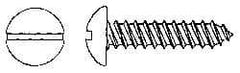 Value Collection - #10 Round Head Slotted Sheet Metal Screw - Stainless Steel, 1" Length Under Head, Grade 18-8 - Americas Industrial Supply
