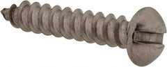 Value Collection - #6 Round Head Slotted Sheet Metal Screw - Stainless Steel, 3/4" Length Under Head, Grade 18-8 - Americas Industrial Supply