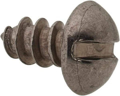 Value Collection - #10 Round Head Slotted Sheet Metal Screw - Stainless Steel, 3/8" Length Under Head, Grade 18-8 - Americas Industrial Supply