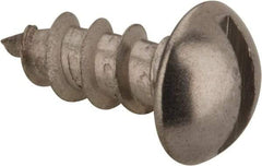 Value Collection - #10 Round Head Slotted Sheet Metal Screw - Stainless Steel, 1/2" Length Under Head, Grade 18-8 - Americas Industrial Supply