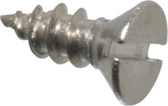 Value Collection - #2 Flat Head Slotted Sheet Metal Screw - Stainless Steel, 1/4" OAL, Grade 18-8 - Americas Industrial Supply