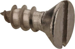 Value Collection - #6 Flat Head Slotted Sheet Metal Screw - Stainless Steel, 3/8" OAL, Grade 18-8 - Americas Industrial Supply