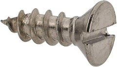 Value Collection - #8 Flat Head Slotted Sheet Metal Screw - Stainless Steel, 1/2" OAL, Grade 18-8 - Americas Industrial Supply