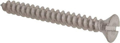 Value Collection - #8 Flat Head Slotted Sheet Metal Screw - Stainless Steel, 1-1/2" OAL, Grade 18-8 - Americas Industrial Supply