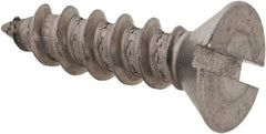 Value Collection - #10 Flat Head Slotted Sheet Metal Screw - Stainless Steel, 3/4" OAL, Grade 18-8 - Americas Industrial Supply