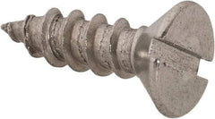 Value Collection - #12 Flat Head Slotted Sheet Metal Screw - Stainless Steel, 3/4" OAL, Grade 18-8 - Americas Industrial Supply