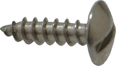 Value Collection - #8 Truss Head Slotted Sheet Metal Screw - Stainless Steel, 5/8" Length Under Head, Grade 18-8 - Americas Industrial Supply