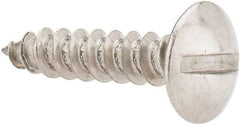 Value Collection - #8 Truss Head Slotted Sheet Metal Screw - Stainless Steel, 3/4" Length Under Head, Grade 18-8 - Americas Industrial Supply