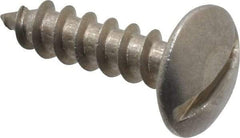 Value Collection - #10 Truss Head Slotted Sheet Metal Screw - Stainless Steel, 3/4" Length Under Head, Grade 18-8 - Americas Industrial Supply