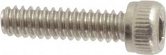 Value Collection - #4-40 UNC Hex Socket Drive, Socket Cap Screw - Grade 18-8 Stainless Steel, Uncoated, Fully Threaded, 7/16" Length Under Head - Americas Industrial Supply