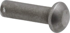 RivetKing - 3/16" Body Diam, Round Steel Solid Rivet - 5/8" Length Under Head - Americas Industrial Supply