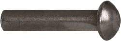 RivetKing - 3/16" Body Diam, Countersunk Uncoated Steel Solid Rivet - 7/8" Length Under Head, 90° Countersunk Head Angle - Americas Industrial Supply