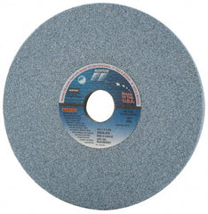 Norton - 8" Diam x 1-1/4" Hole x 1" Thick, J Hardness, 46 Grit Surface Grinding Wheel - Ceramic, Type 5, Coarse Grade, 3,600 Max RPM, Vitrified Bond, One-Side Recess - Americas Industrial Supply