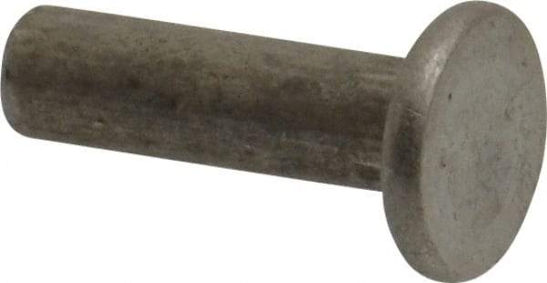 RivetKing - 3/16" Body Diam, Countersunk Uncoated Steel Solid Rivet - 5/8" Length Under Head, 90° Countersunk Head Angle - Americas Industrial Supply