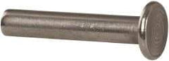 RivetKing - 3/16" Body Diam, Round Uncoated Stainless Steel Solid Rivet - 1" Length Under Head, Grade 18-8 - Americas Industrial Supply