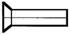 RivetKing - 3/16" Body Diam, Countersunk Aluminum Solid Rivet - 1" Length Under Head, Grade 1100F, 78° Countersunk Head Angle - Americas Industrial Supply