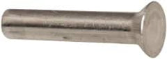 RivetKing - 1/8" Body Diam, Countersunk Aluminum Solid Rivet - 5/8" Length Under Head, Grade 1100F, 78° Countersunk Head Angle - Americas Industrial Supply