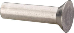 RivetKing - 3/16" Body Diam, Countersunk Aluminum Solid Rivet - 3/4" Length Under Head, Grade 1100F, 78° Countersunk Head Angle - Americas Industrial Supply