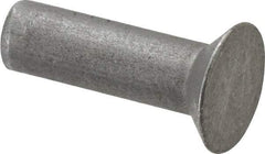 RivetKing - 3/16" Body Diam, Countersunk Uncoated Steel Solid Rivet - 5/8" Length Under Head, 90° Countersunk Head Angle - Americas Industrial Supply