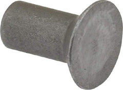 RivetKing - 1/4" Body Diam, Countersunk Steel Solid Rivet - 1/2" Length Under Head, 90° Countersunk Head Angle - Americas Industrial Supply