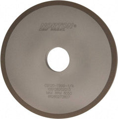 Norton - 6" Diam x 1-1/4" Hole x 1/2" Thick, 120 Grit Surface Grinding Wheel - CBN, Type 1A1, Fine Grade, Resinoid Bond - Americas Industrial Supply
