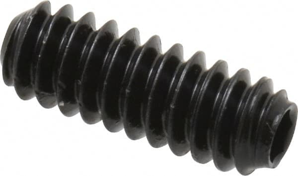 Holo-Krome - #6-32 UNC, 3/8" OAL, Cup Point Set Screw - Grade 8 Alloy Steel, 1/16" Key - Americas Industrial Supply