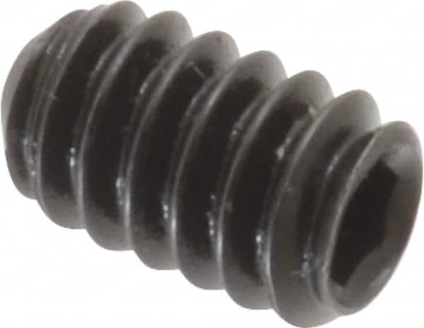 Holo-Krome - #10-24 UNC, 5/16" OAL, Cup Point Set Screw - Grade 8 Alloy Steel, 3/32" Key - Americas Industrial Supply