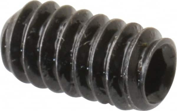Holo-Krome - #10-24 UNC, 3/8" OAL, Cup Point Set Screw - Grade 8 Alloy Steel, 3/32" Key - Americas Industrial Supply