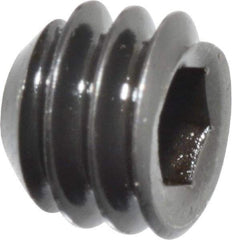 Holo-Krome - 1/4-20 UNC, 3/16" OAL, Cup Point Set Screw - Grade 8 Alloy Steel, 1/8" Key - Americas Industrial Supply