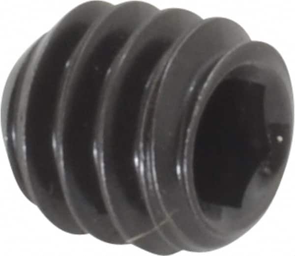 Holo-Krome - 1/4-20 UNC, 1/4" OAL, Cup Point Set Screw - Grade 8 Alloy Steel, 1/8" Key - Americas Industrial Supply