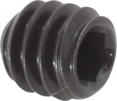 Holo-Krome - 1/4-20 UNC, 1/4" OAL, Cup Point Set Screw - Grade 8 Alloy Steel, 1/8" Key - Americas Industrial Supply
